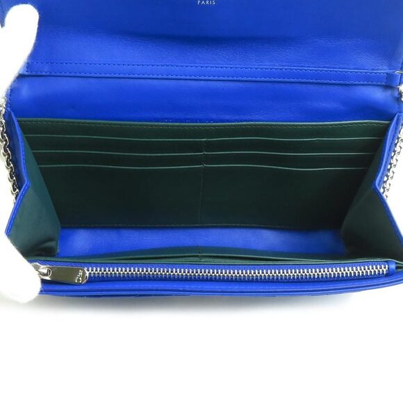 DIOR Blue Leather Wallet - Picture 3 of 5